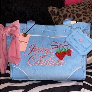 Juicy Couture Blue Strawberry Daydreamer Bag